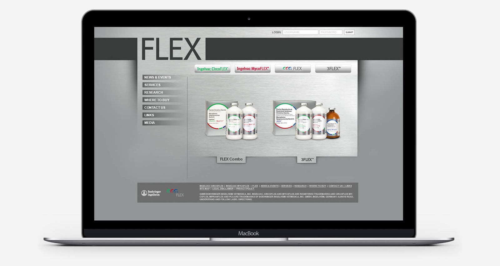 Boehringer Ingelheim Flex/3Flex home page of their website