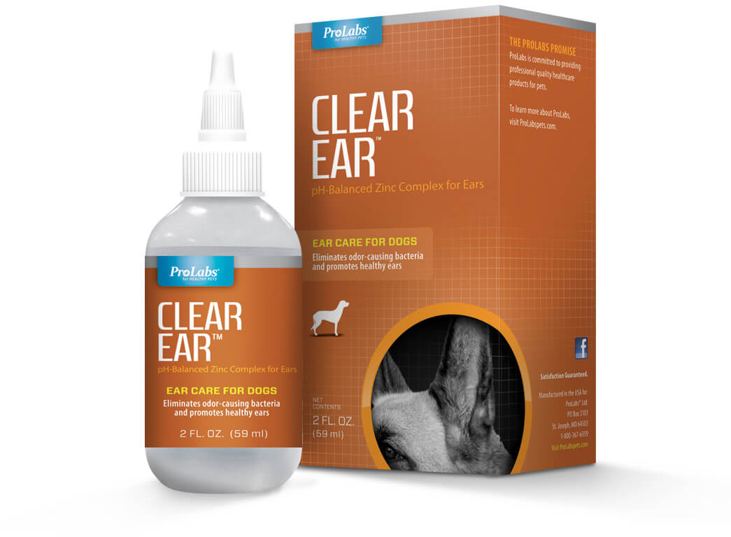 Prolabs Clear Ear, ear care for dogs packaging