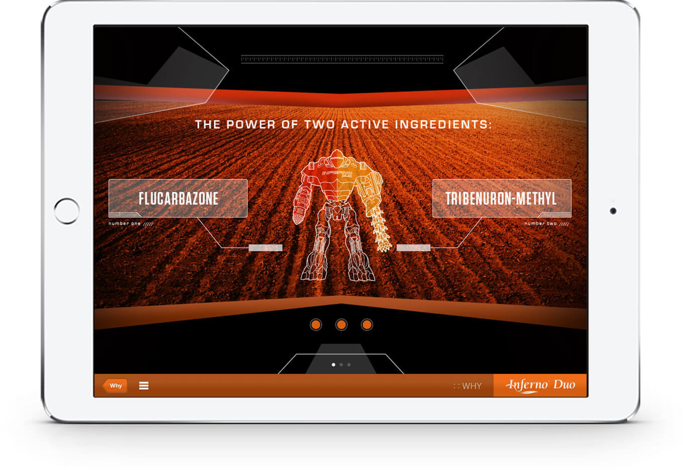Arysta Lifescience Inferno Duo web application screen shot