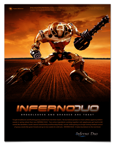 Arysta Lifescience Inferno Duo printed brochure