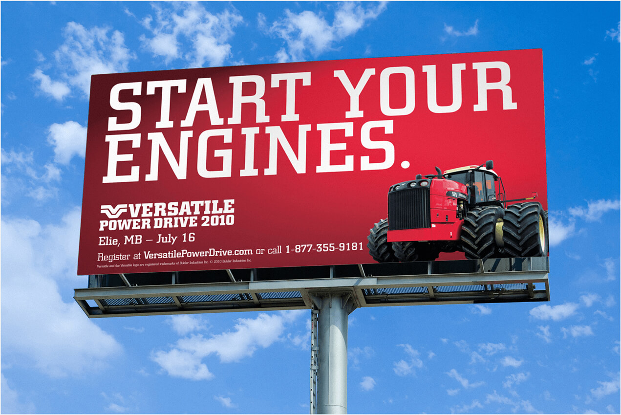 Versatile Start Your Engines Billboard